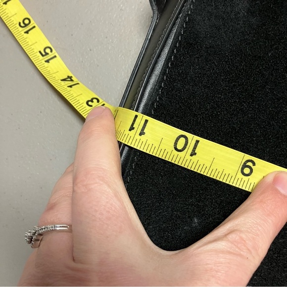 Leo Et Violette made in Italy black leather crossbody bag medium size - Picture 11 of 13